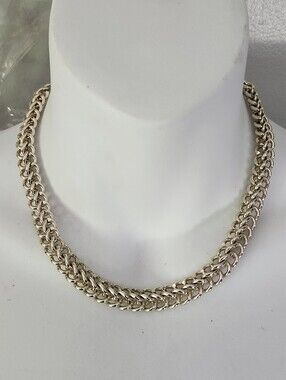 Classic Double-Row Gold Chain Necklace - Vintage Germany